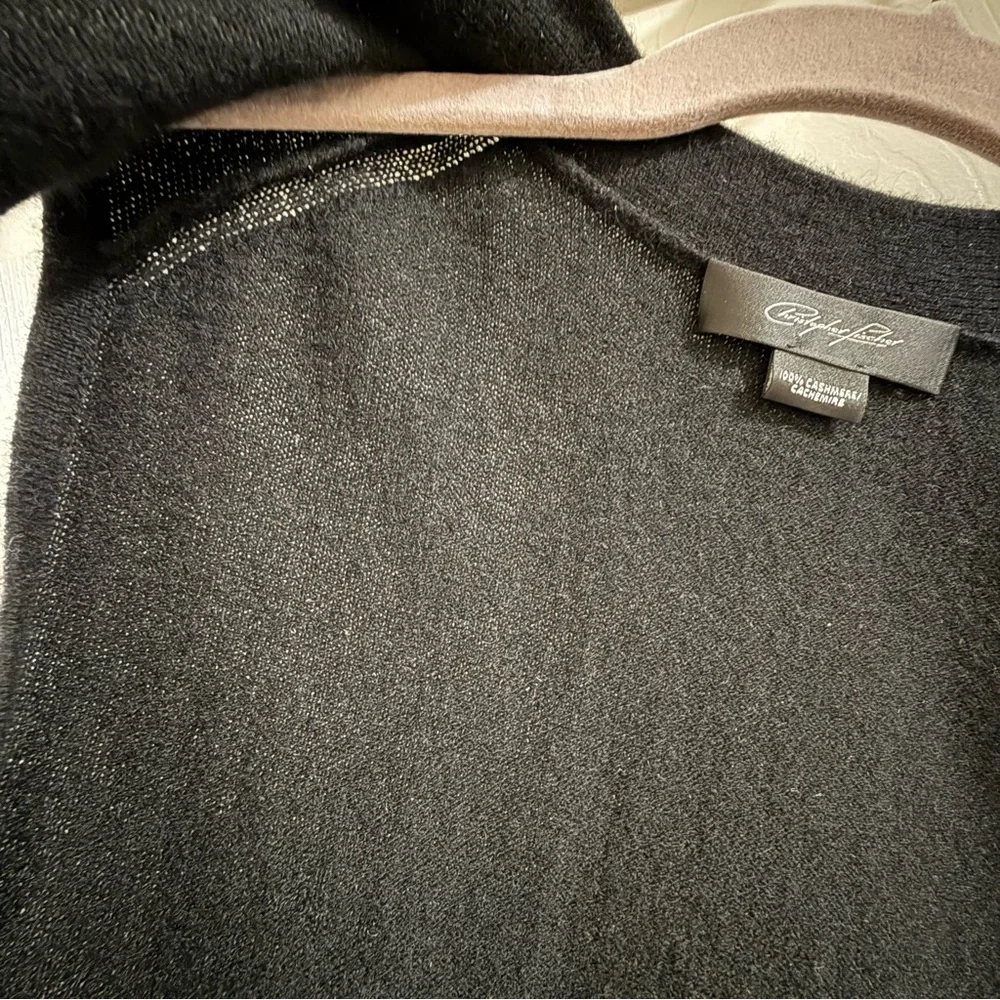 Christopher Fischer Aimee 100% Cashmere Duster Sleeveless Cardigan XS NWT Black